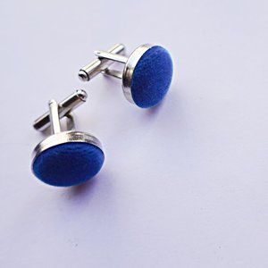 Retro Blue Cufflinks